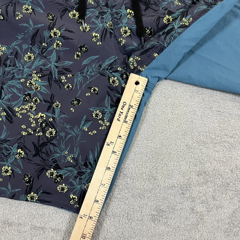 Roark Board Shorts Mens 34 Blue Floral Print Swim Pocket Beach Surfing Strech